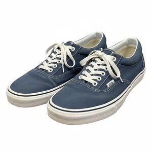 Vans Navy Canvas Low-Top Sneakers with White Laces